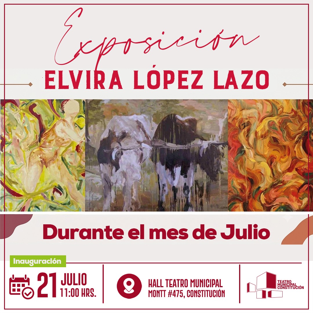 ELVIRA LÓPEZ LAZO LLEGA A CONSTITUCIÓN CON UNA EXPOSICIÓN QUE INVITA A SENTIR LA PINTURA